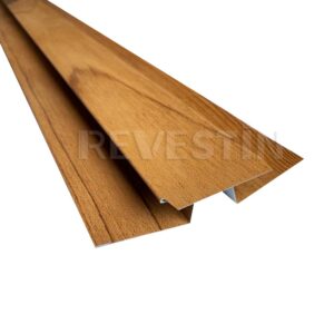 Perfil Cubrejunta H Metal Siding Light Brown Grain 3000 mm