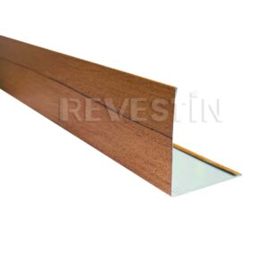 Perfil Esquinero Exterior Metal Siding Light Brown Grain 3000 mm