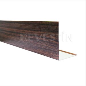 Perfil Esquinero Exterior Metal Siding Nogal Grain 3000 mm