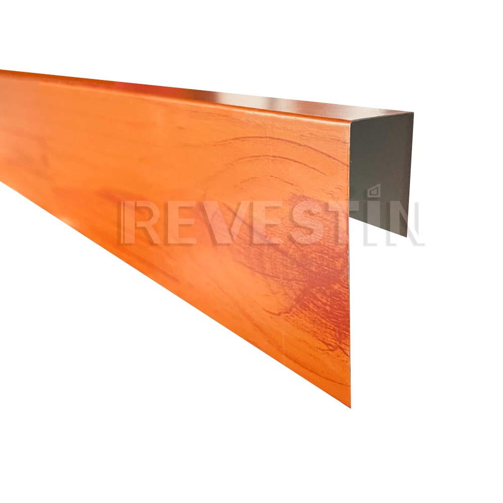 Perfil Inicio J Metal Siding Light Brown 3000 mm - Imagen 2