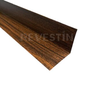 Perfil Esquinero Interior Metal Siding Nogal Grain 3000 mm