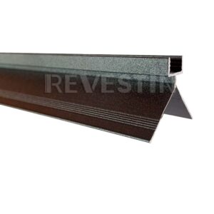 Perfil Esquinero Interior y Exterior Metal Siding Black 3000 mm