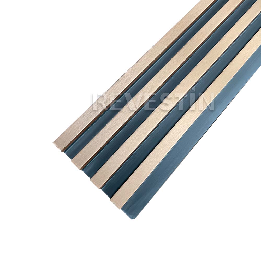 WPC WOOD PANEL METALIZADO R-9021 24x160x2400 mm - Imagen 2
